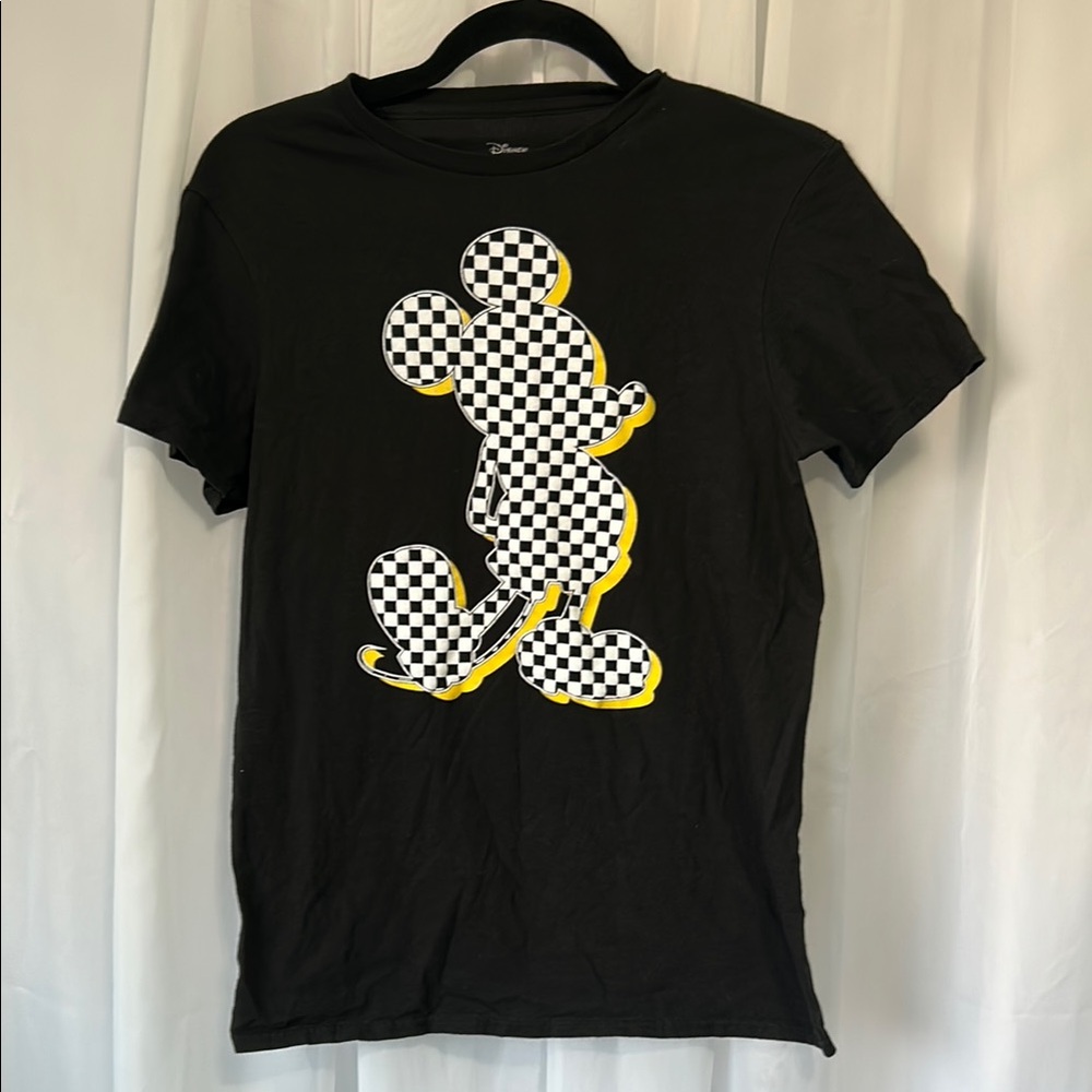 Checkered Mickey Mouse Graphic Tee sz:s